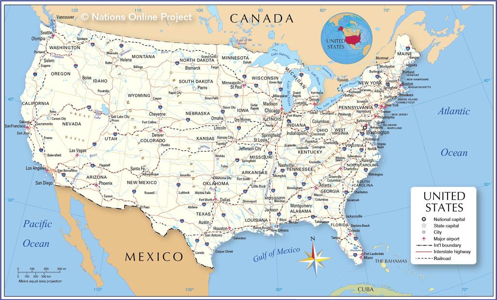 United States Road Map