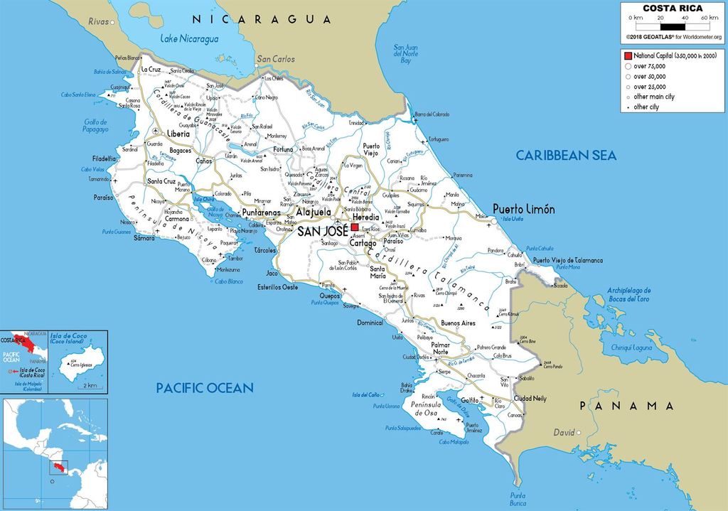Costa Rica Road Map
