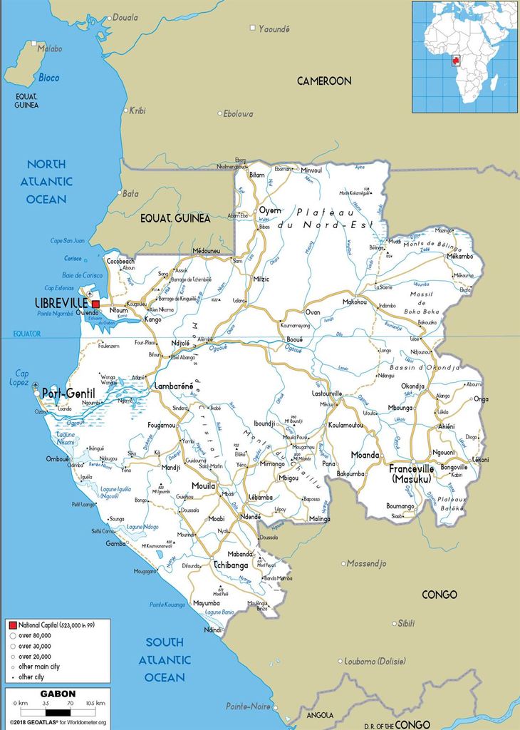 Gabon Road Map