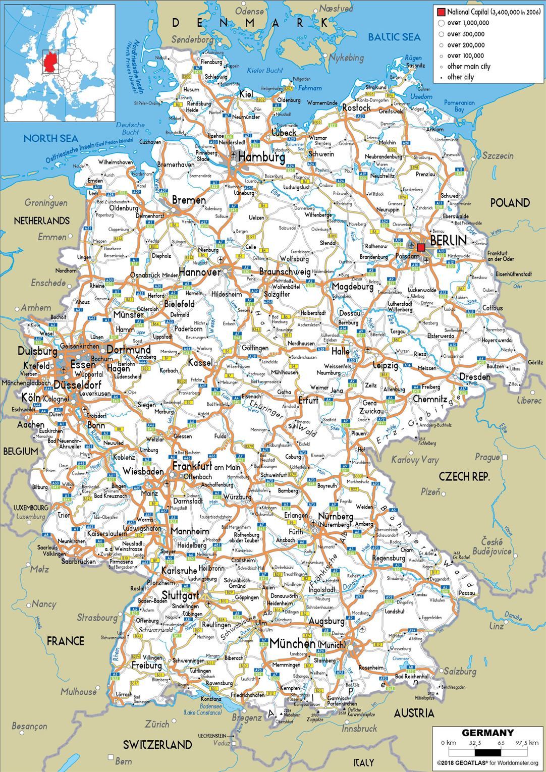 Germany Road Map