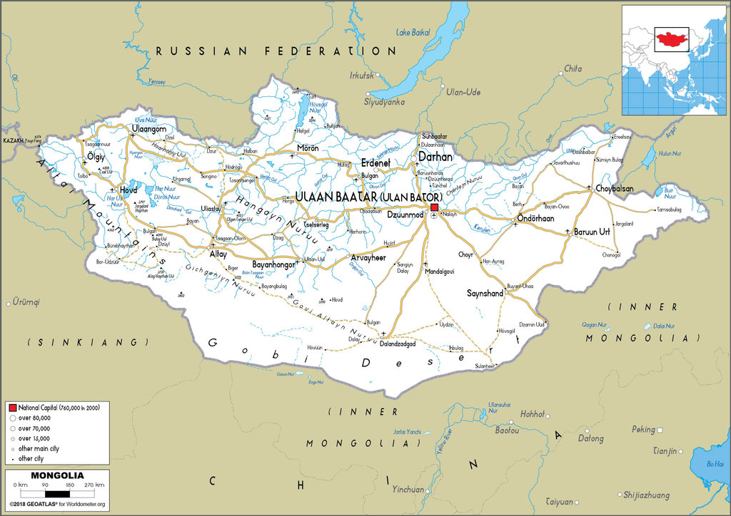 Mongolia Road Map 