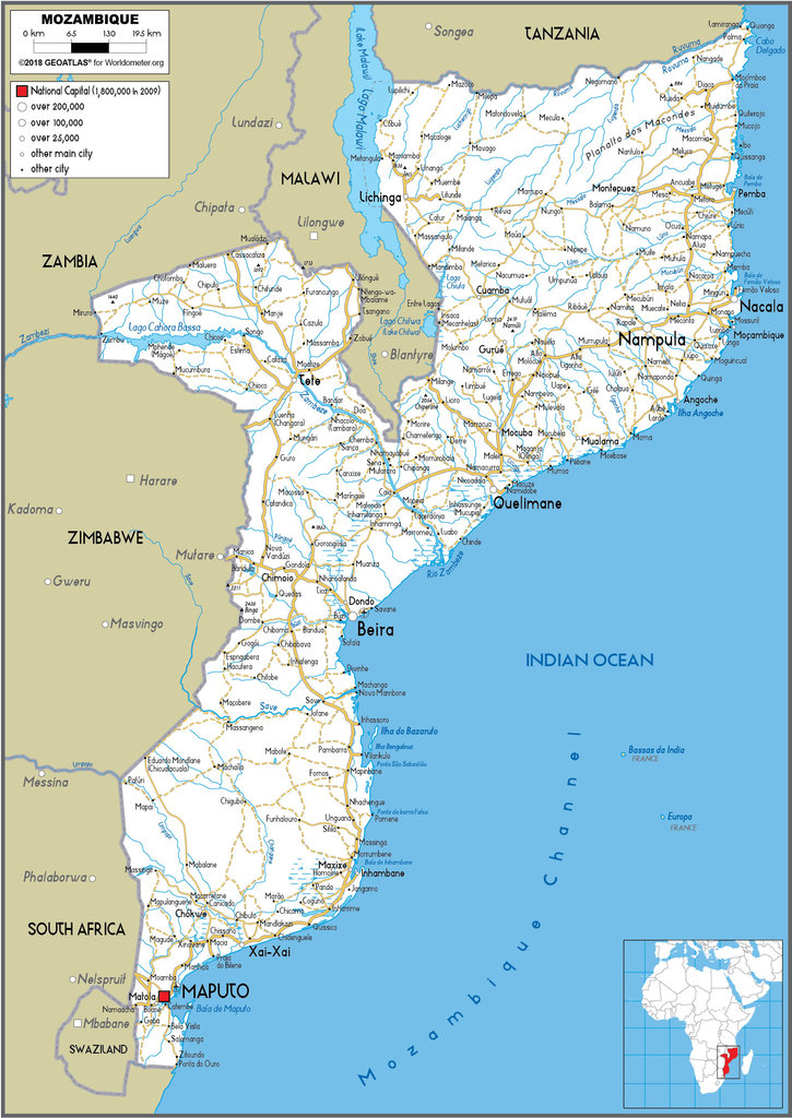 Mozambique Road map 