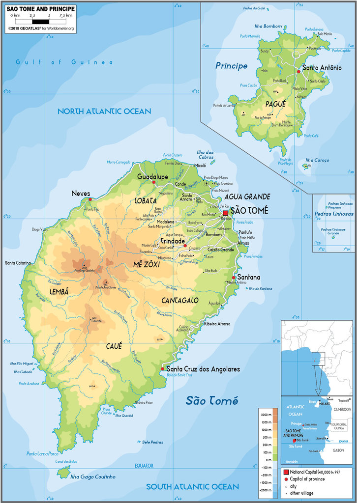 Map of Sao Tome and Principe 