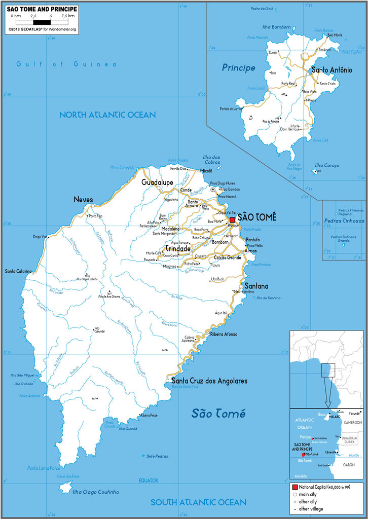 Sao Tome and Principe Road map 