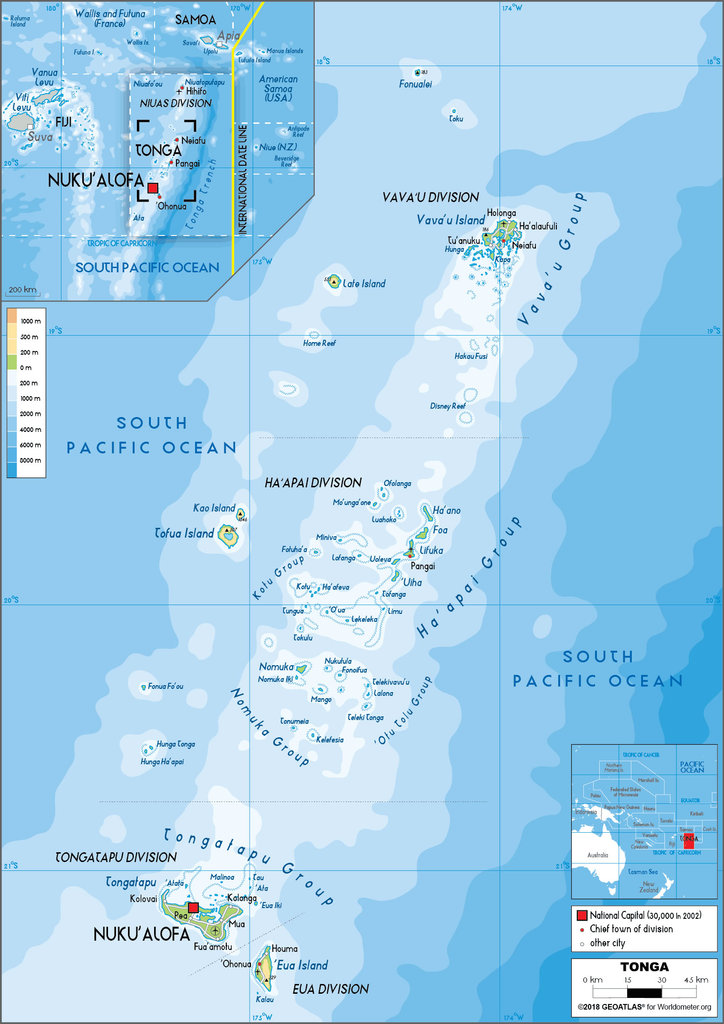  Map of Tonga