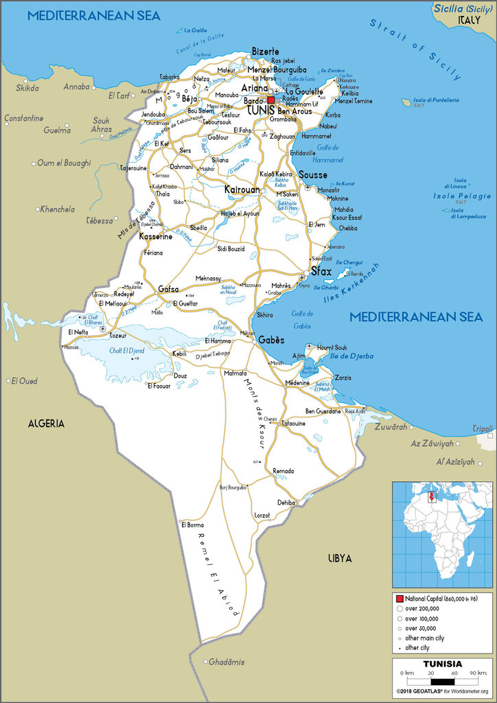 Tunisia Road Map 