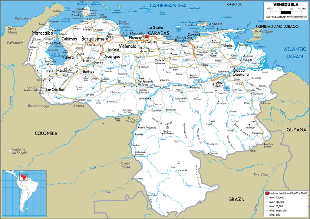 Venezuela Road Map