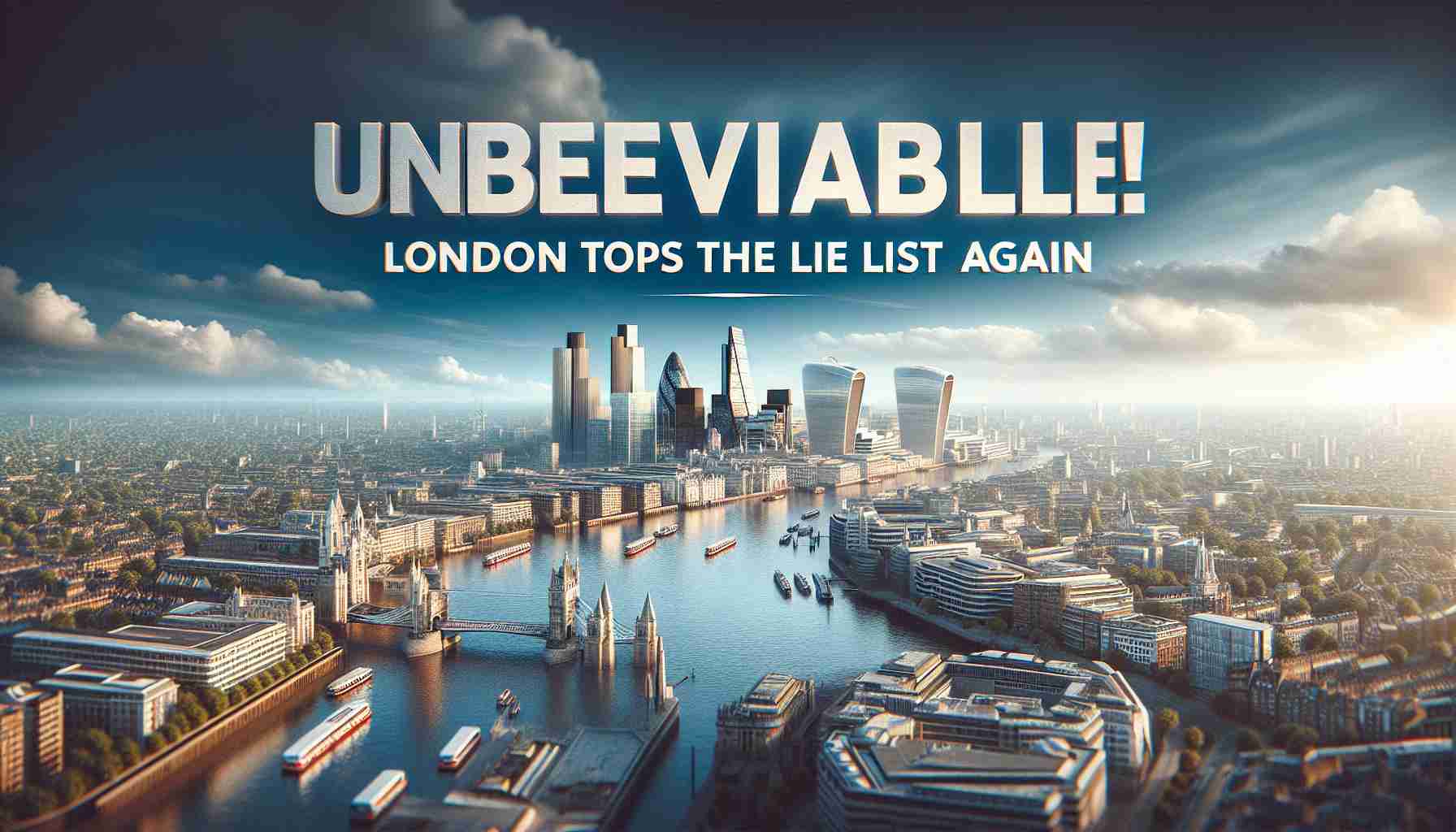 Unbelievable! London Tops The List Again